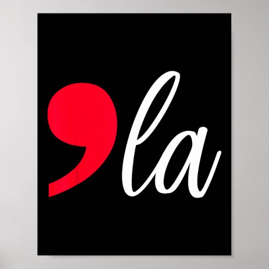 Comma La Kamala Harris voor President 2024 Vrouwen Poster (Voorkant)