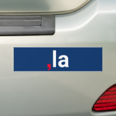 Comma La kamala leuke uitspraak rood wit blauw Bumpersticker (Op auto)