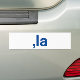 Comma La kamala uitspraak grappig blauw wit Bumpersticker