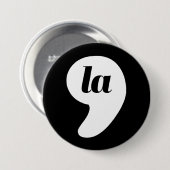 Comma La - Kamala Zwart Ronde Button 7,6 Cm (Voorkant /achterkant)