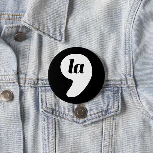 Comma La - Kamala Zwart Ronde Button 7,6 Cm (In situ)