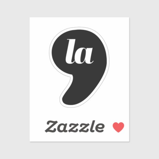 Comma La - Kamala Zwart Sticker (Vel)