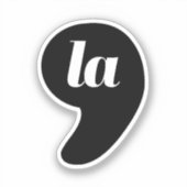 Comma La - Kamala Zwart Sticker (Voorkant)