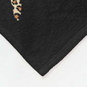 Comma La Leopard Afdrukken Grappig Fleece Deken (Hoek)