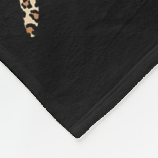Comma La Leopard Afdrukken Grappig Fleece Deken (Hoek)