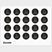 Comma La Leopard Afdrukken Grappig Ronde Sticker (Vel)