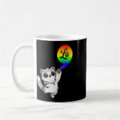 Comma-la met Schattige Cat Kamala Rainbow Design Koffiemok (Links)