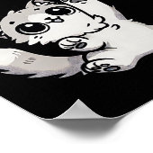 Comma-la met Schattige Cat Kamala Rainbow Design Poster (Hoek)