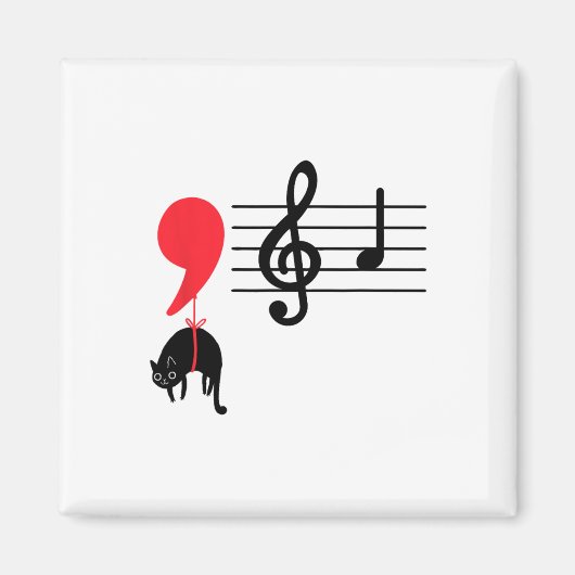 Comma La Muzieknoten Kamala Harris Muziekdocent E Magneet (Voorkant)