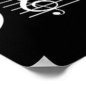 Comma La Muzieknoten Kamala Harris Muziekdocent E Poster (Hoek)