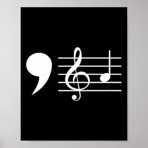 Comma La Muzieknoten Kamala Harris Muziekdocent E Poster