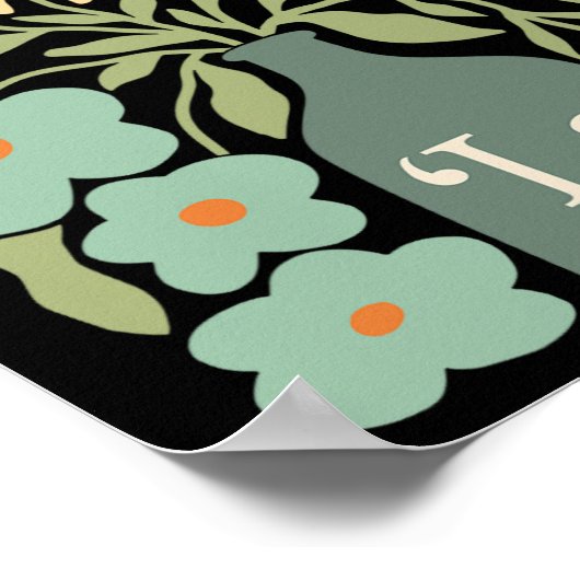 Comma La Subtle Boho Flowers Kamala Harris Madam P Poster (Hoek)