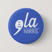 Comma-LA voor Kamala Harris Ronde Button 5,7 Cm (Voorkant)