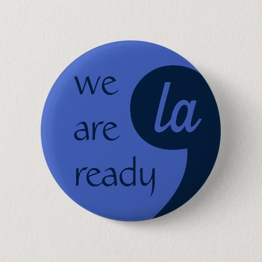Comma-LA voor Kamala Harris Ronde Button 5,7 Cm (Voorkant)