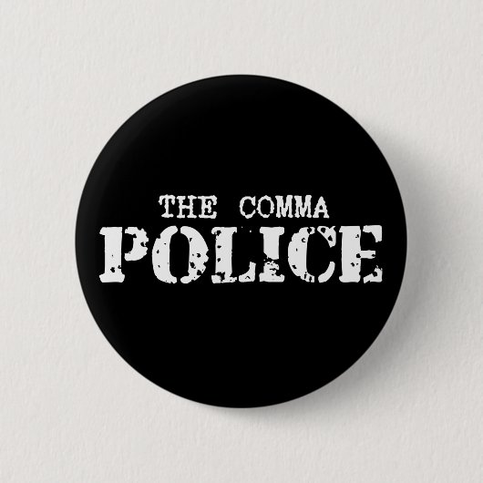 Comma Police Button (Voorkant)