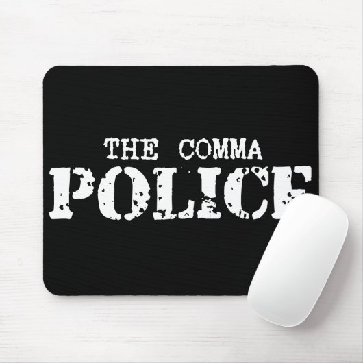 Comma Police Mousepad Muismat (Met muis)