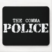 Comma Police Mousepad Muismat (Voorkant)
