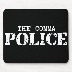 Comma Police Mousepad Muismat