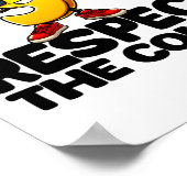 Comma Respecteer grammaticaregels Ontwerp Zwarte T Poster (Hoek)