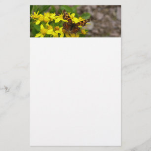 Comma vlinder in Glacier National Park Briefpapier