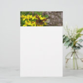 Comma vlinder in Glacier National Park Briefpapier (Staand voorkant)