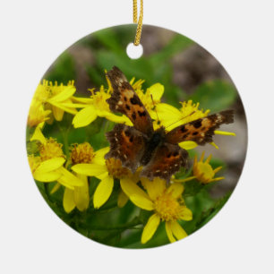 Comma vlinder in Glacier National Park Keramisch Ornament