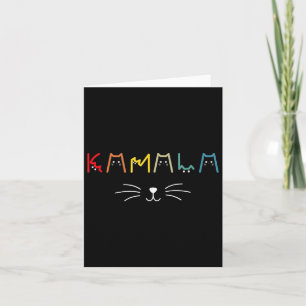 Commala Kat Lettering Positieve Grappige Kat Lette Kaart