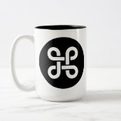 Command Apple Mac Ideology Tweekleurige Koffiemok (Links)