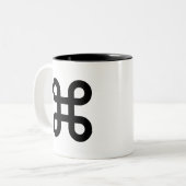 Command Pictogram-Mok Tweekleurige Koffiemok (Voorkant links)