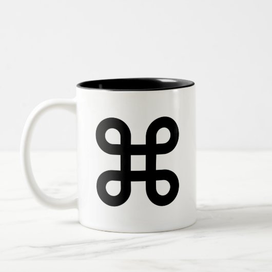 Command Pictogram-Mok Tweekleurige Koffiemok (Links)
