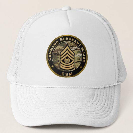 Command Sergeant Major CSM Trucker Pet (Voorkant)