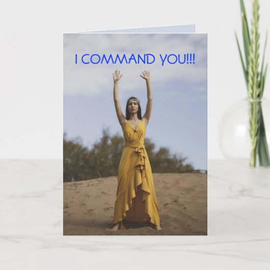 COMMAND YOU GET-WELL KAART (Voorkant)