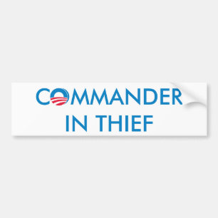 Commandant dief bumpersticker