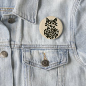 Commandant Furry Ronde Button 5,7 Cm (In situ)