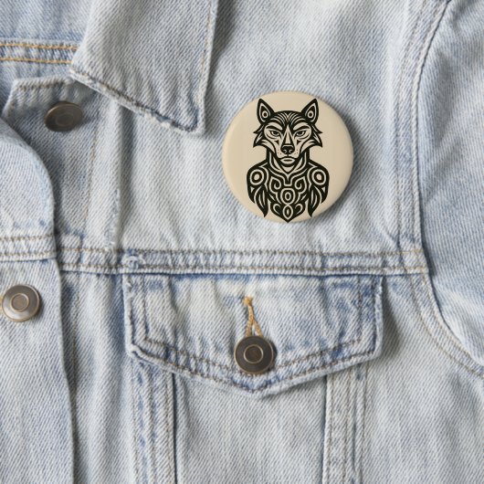 Commandant Furry Ronde Button 5,7 Cm (In situ)