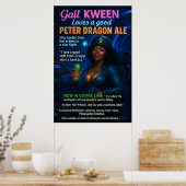 Commandant Gail Kween Loves Peter Dragon Ale Poster (Keuken)