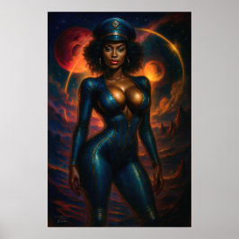 Commandant Gail Kween | Sci-Fi Glamour 2025 Poster