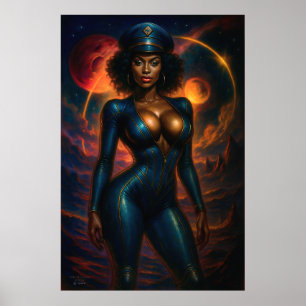 Commandant Gail Kween Sci-Fi Glamour 2025 Poster