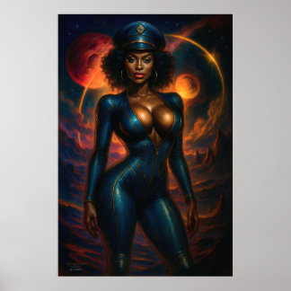 Commandant Gail Kween | Sci-Fi Glamour 2025 Poster