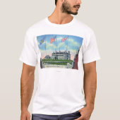 Commandant kamer oud Frans kasteel T-shirt (Voorkant)