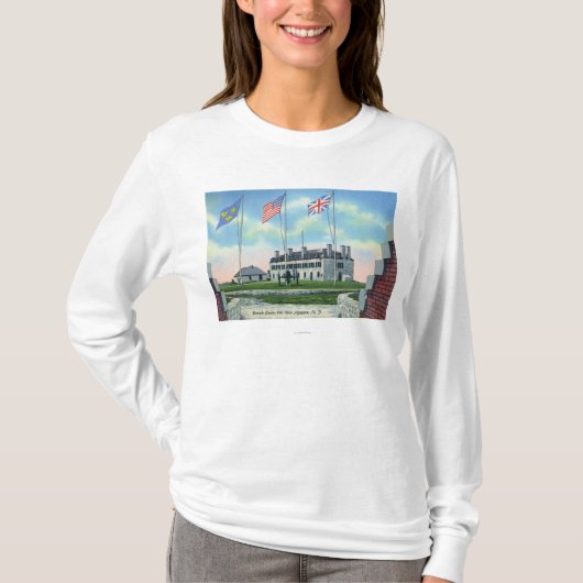 Commandant kamer oud Frans kasteel T-shirt (Voorkant)
