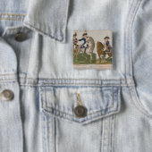 Commandant leger en officier vierkante button 5,1 cm (In situ)