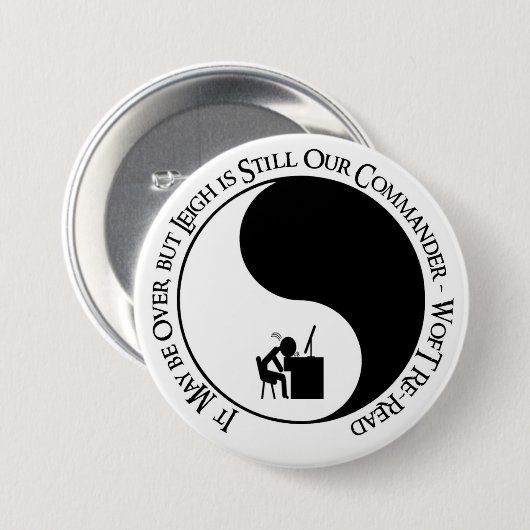 Commandant Leigh Ronde Button 7,6 Cm (Voorkant /achterkant)