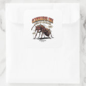 Commandant Mier Vierkante Sticker (Tas)