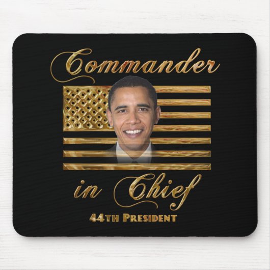 Commandant opperbevelhebber Barack Obama Muismat (Voorkant)