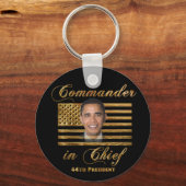 Commandant opperbevelhebber Barack Obama Sleutelhanger (Voorkant)