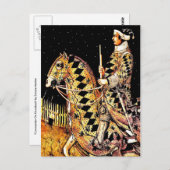 "Commandant te paard" Briefkaart (Voorkant / Achterkant)