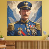 Commandant van de Blauwe Dominion Canvas Afdruk (Insitu (Woonkamer))