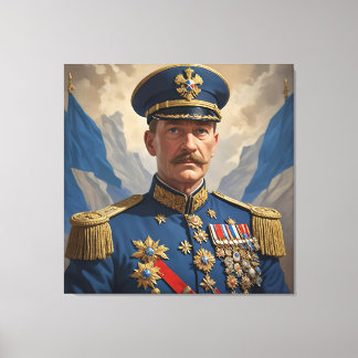 Commandant van de Blauwe Dominion Canvas Afdruk
