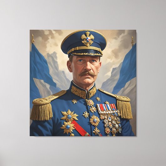 Commandant van de Blauwe Dominion Canvas Afdruk (Voorkant)
